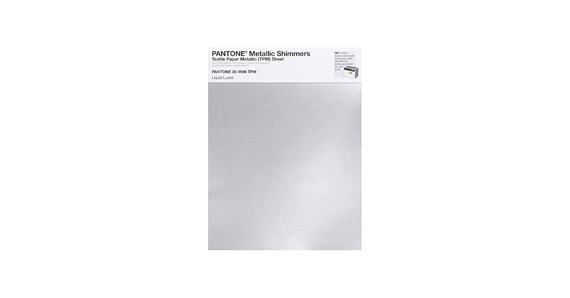 Pantone Metallic Shimmer TPM, 8.5x11 Inch Sheet, 20-0006